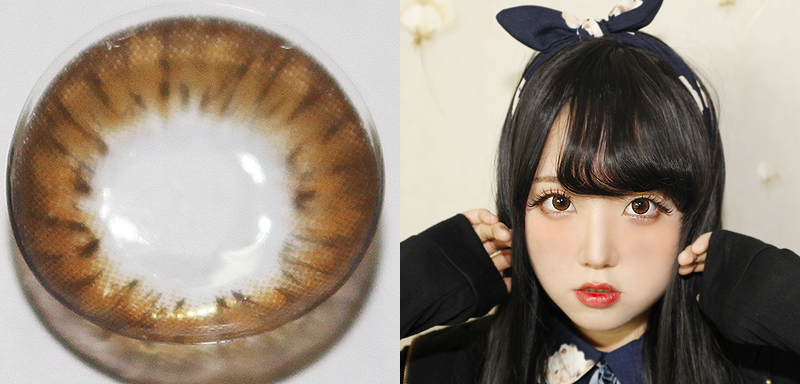 Avril (A132) Brown contacts,カラコン激安,度ありカラコン 