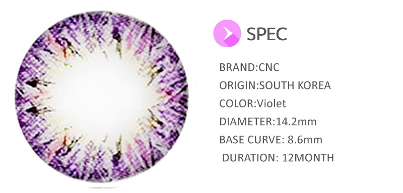 VILLEA Violet toric contacts,韓国カラコン