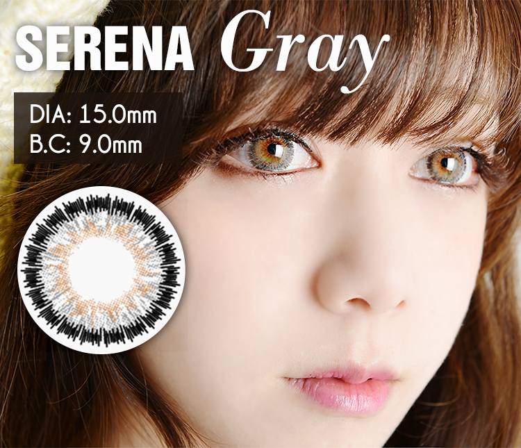 SERENA /15.0mm/ グレー / gray /244 ,人気カラコン 