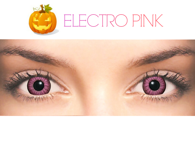 【ハロウィンカラコン】 electro pink コスプレカラコン（度数可能-10.00まで） [841]
