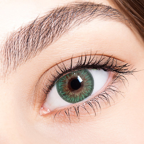 Vassen Ever Green / 037/ Most Natural Colored Contacts for Dark Brown Eyes