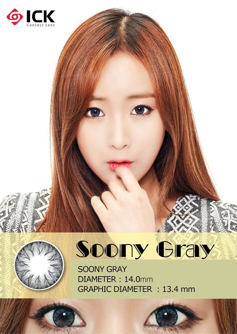 ICK Soony Gray / best colored contact lenses