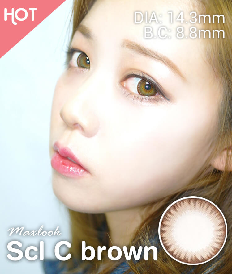 Maxlook Scl C Brown / Silicon Hydrogel / natural contact lenses