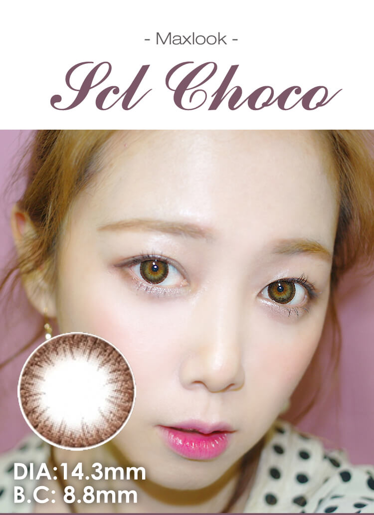 MAXLOOK SCL Choco / Silicon Hydrogel / Brown contact lenses