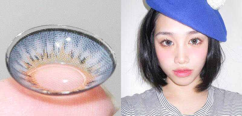 Bess (A133) Gray toric / colored contact lenses for astigmatism