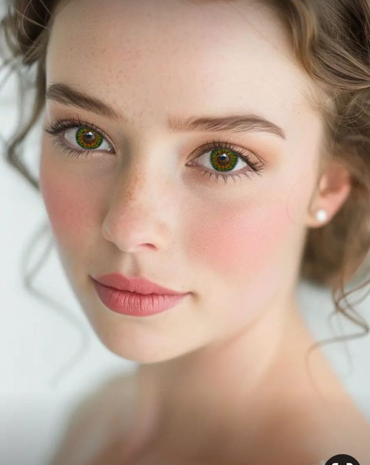 Bess (A133) GREEN toric / colored contact lenses for astigmatism