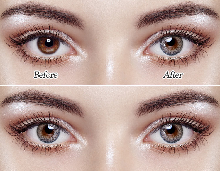 Colored Contacts for dark eyes - DUEBA Ariel GRAY