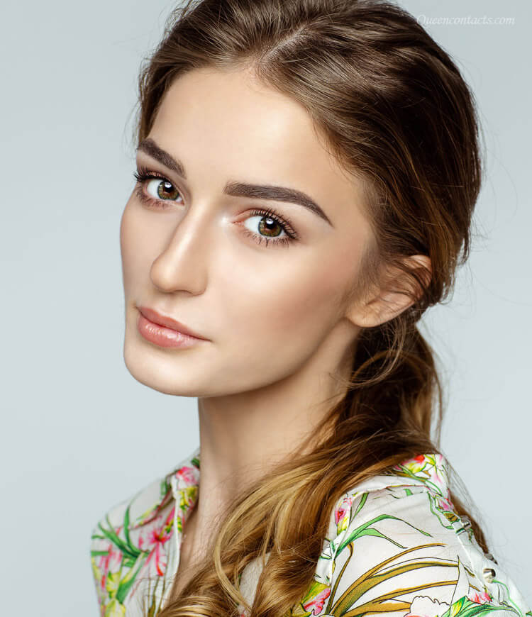 Colored Contacts for dark eyes - DUEBA Ariel GREEN