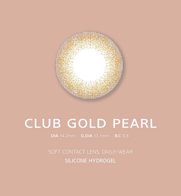 [1month] Club gold pearl / Silicone Hydrogel / 1465
