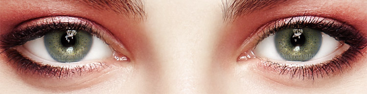 CREAMY RT15 BLUE - colored contacts for dark eyes