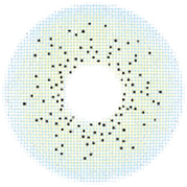 CREAMY RT15 BLUE - colored contacts for dark eyes