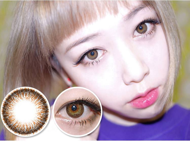 Poly Touch Magic eye brown(Toric) / natural contact lenses