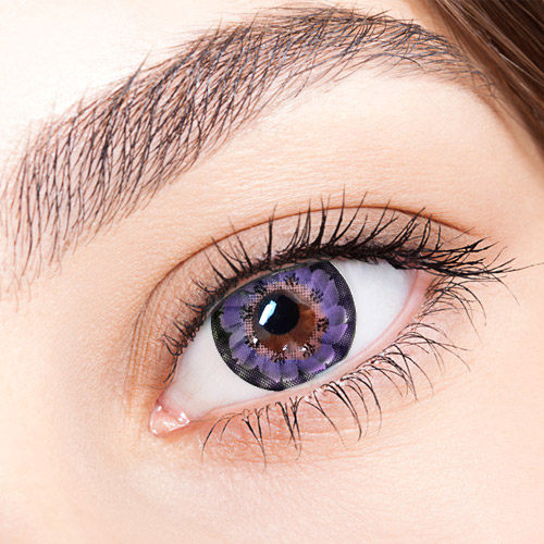 Caroline violet / Most Natural Colored Contacts for Dark Brown Eyes