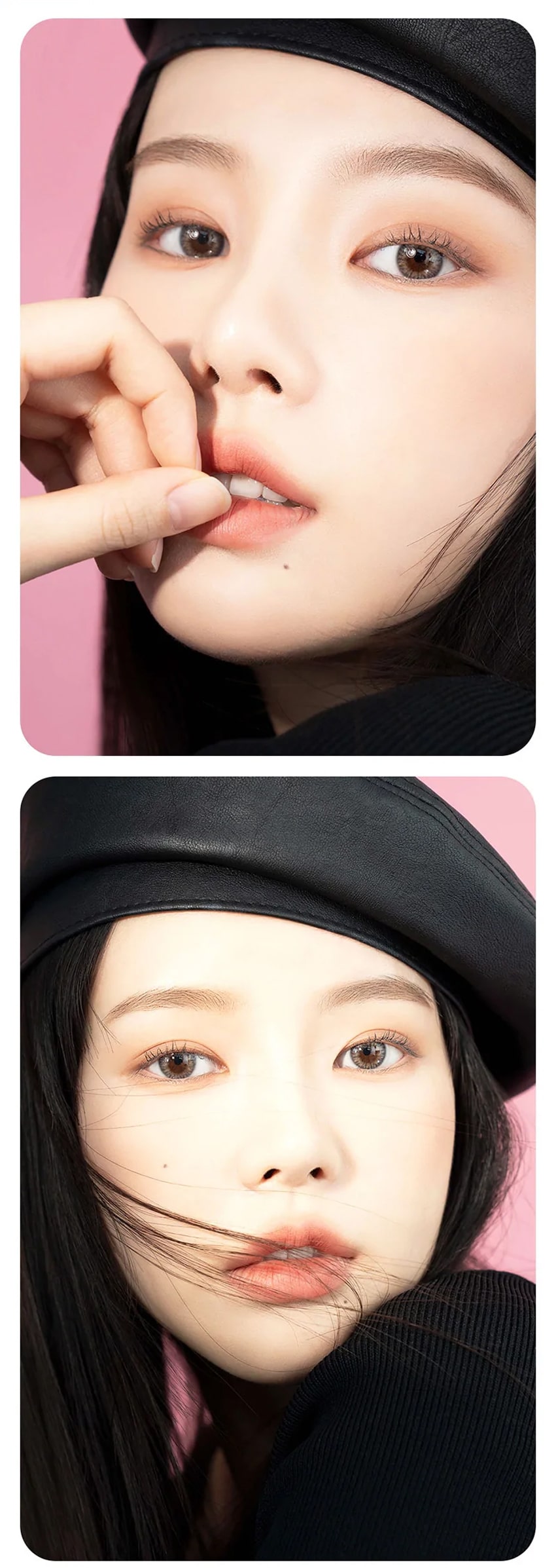 chuu, korean colored contacts, sns popular, new product, event product, cloud pudding, gray, pink brown, smile cookie, brown, green, sunny cookie, gray, brown