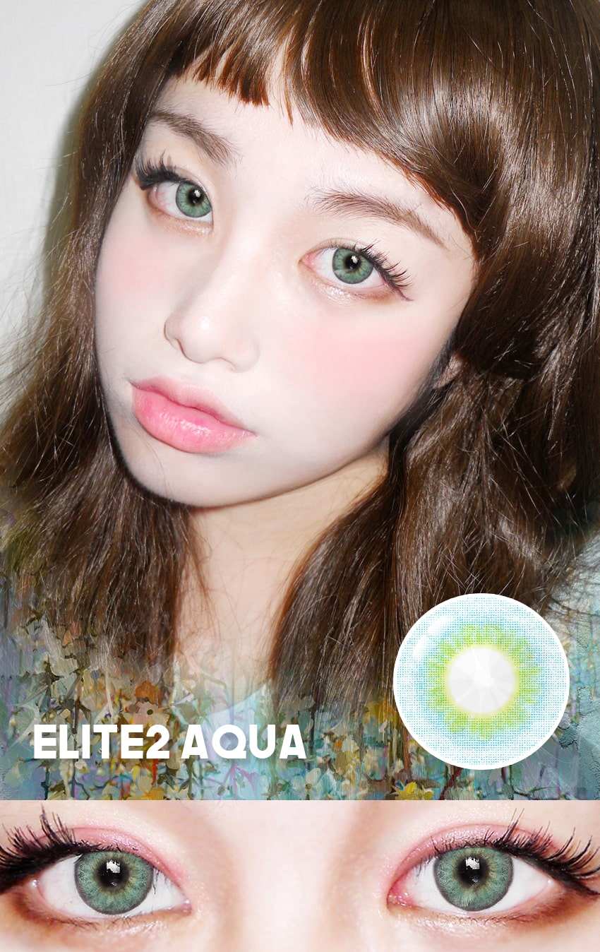Innovision, Korean color contacts, colorcontacts, natural, elite2, aqua