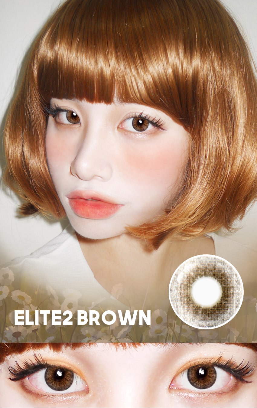 Innovision, Korean color contacts, colorcontacts, natural, elite2, brown