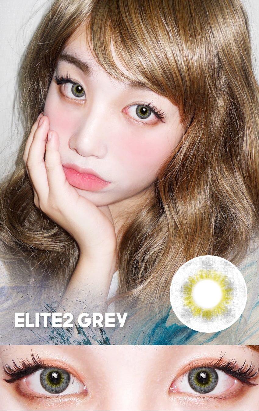 Innovision, Korean color contacts, colorcontacts, natural, elite2, gray