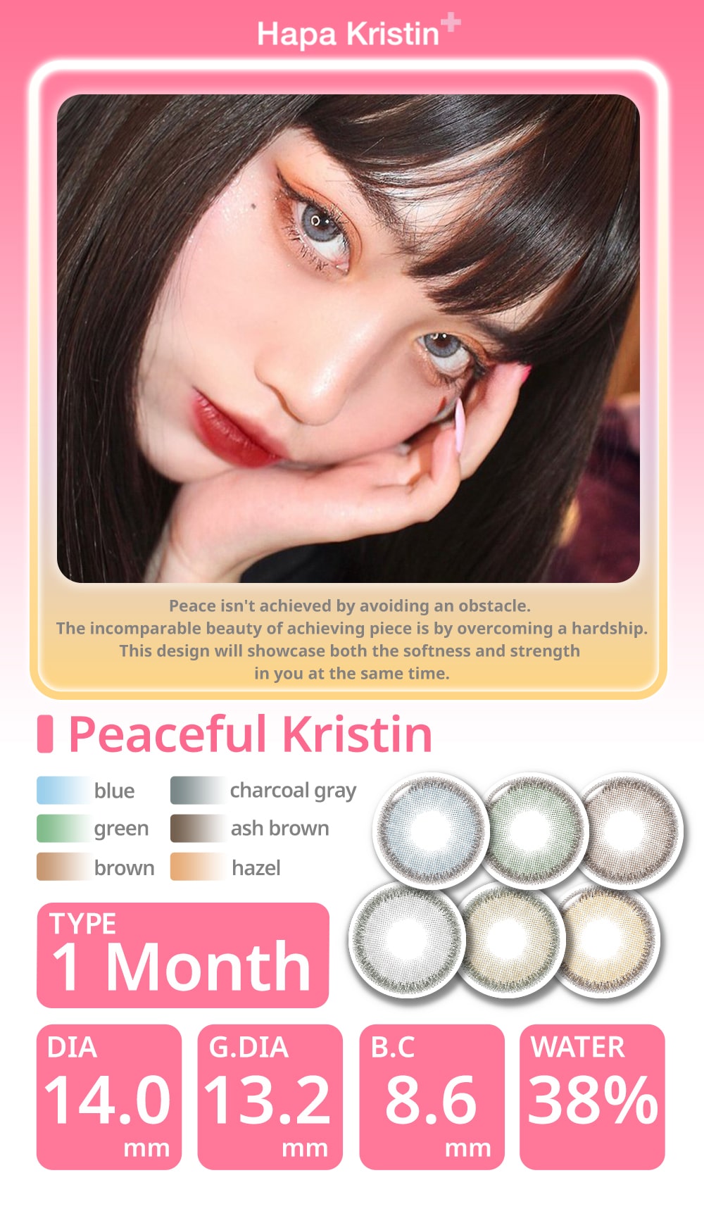 Hapakristin,Korean color contacts,color lens,K-pop idol lens