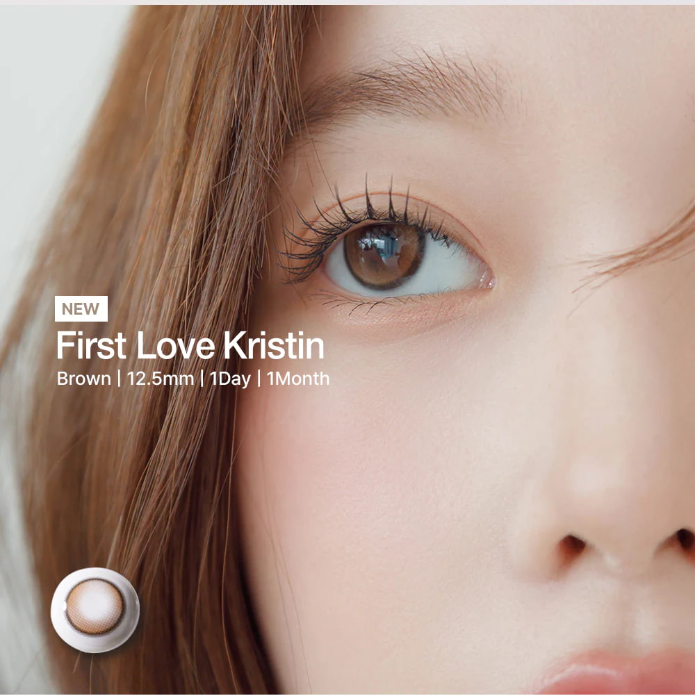 hapakristin,queencontacts,brown,1day,1month,monthly,coloredcontact,natural,firstlove