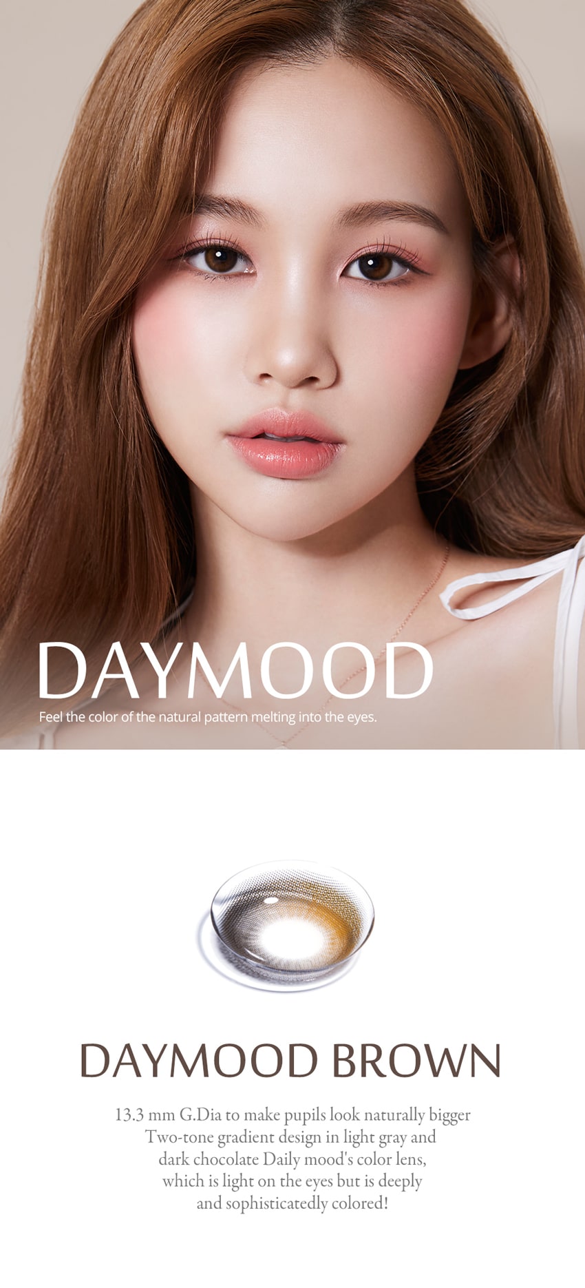 queenslens, olola, daymood, popular Korean, colored contacts, brown, popular makeup