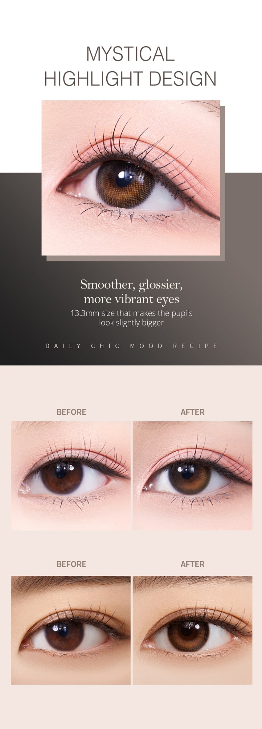 queenslens, olola, daymood, popular Korean, colored contacts, brown, popular makeup