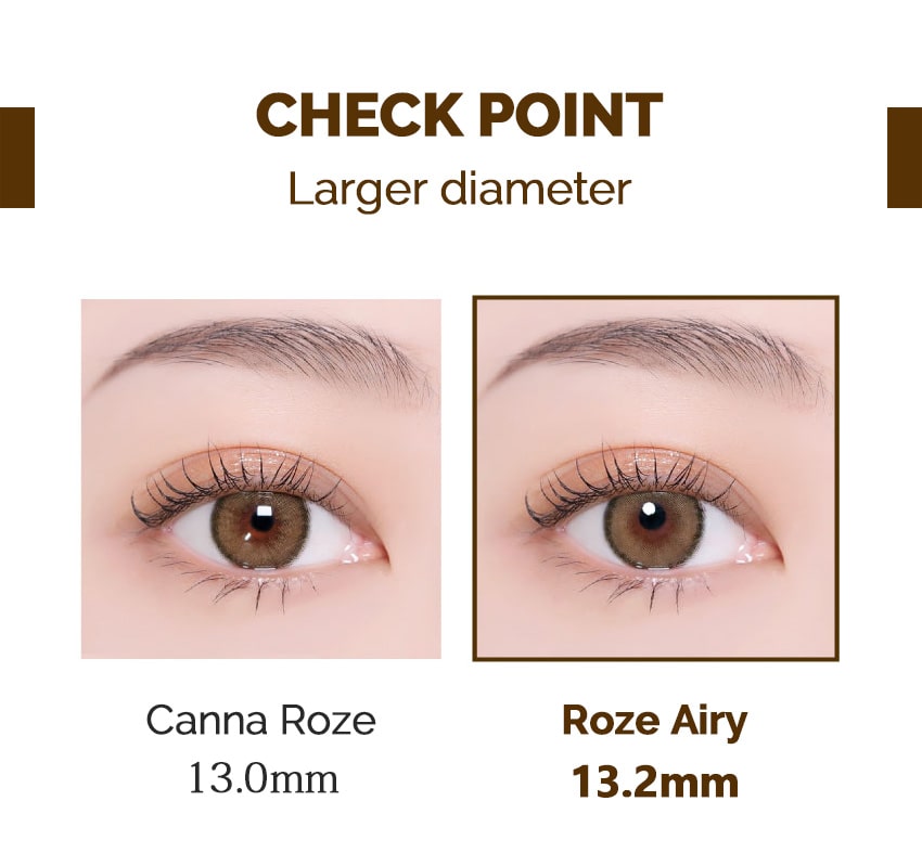 idol lens, korea popular colored contacts, roze airy, beige brown