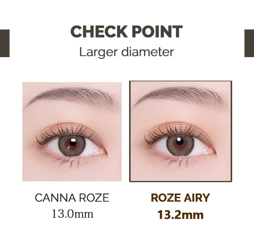 idol lens, korea popular colored contacts, roze airy, nude brown