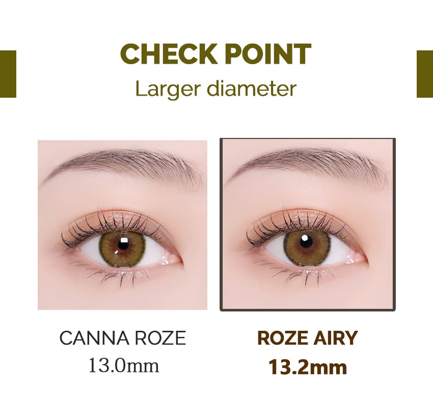 idol lens, korea popular colored contacts, roze airy, olive green