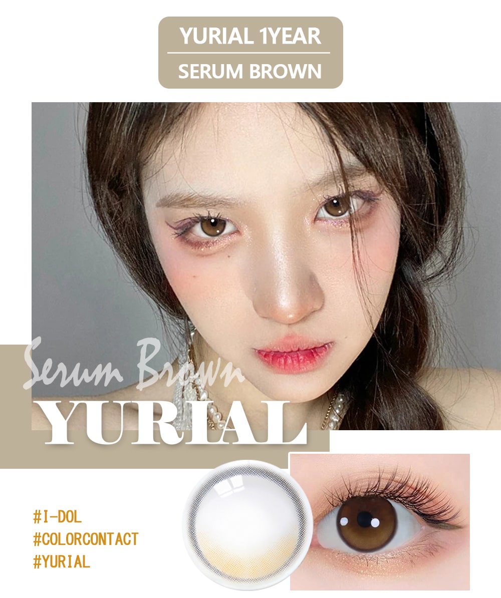 yurial, Korean popular, colored contact lens, sns popular, 1year