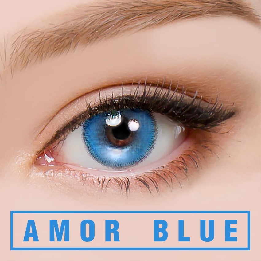 Innovision,inno super amor,Amor,Amor blue,韓国カラコン, SNS人気カラコン,Queenslens,ブルー カラコン