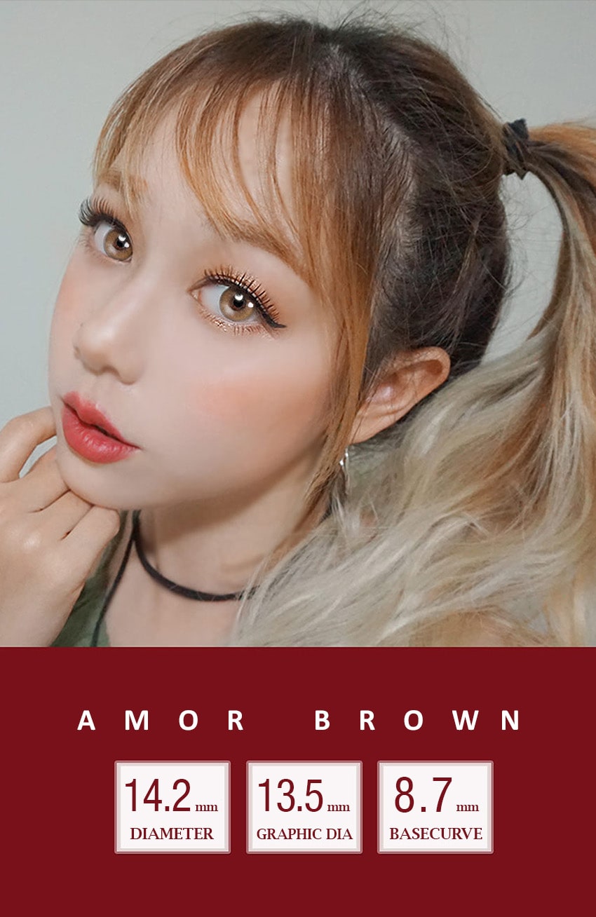 Innovision,inno super amor,Amor,Amor brown,韓国カラコン, SNS人気カラコン,Queenslens,ブルー カラコン