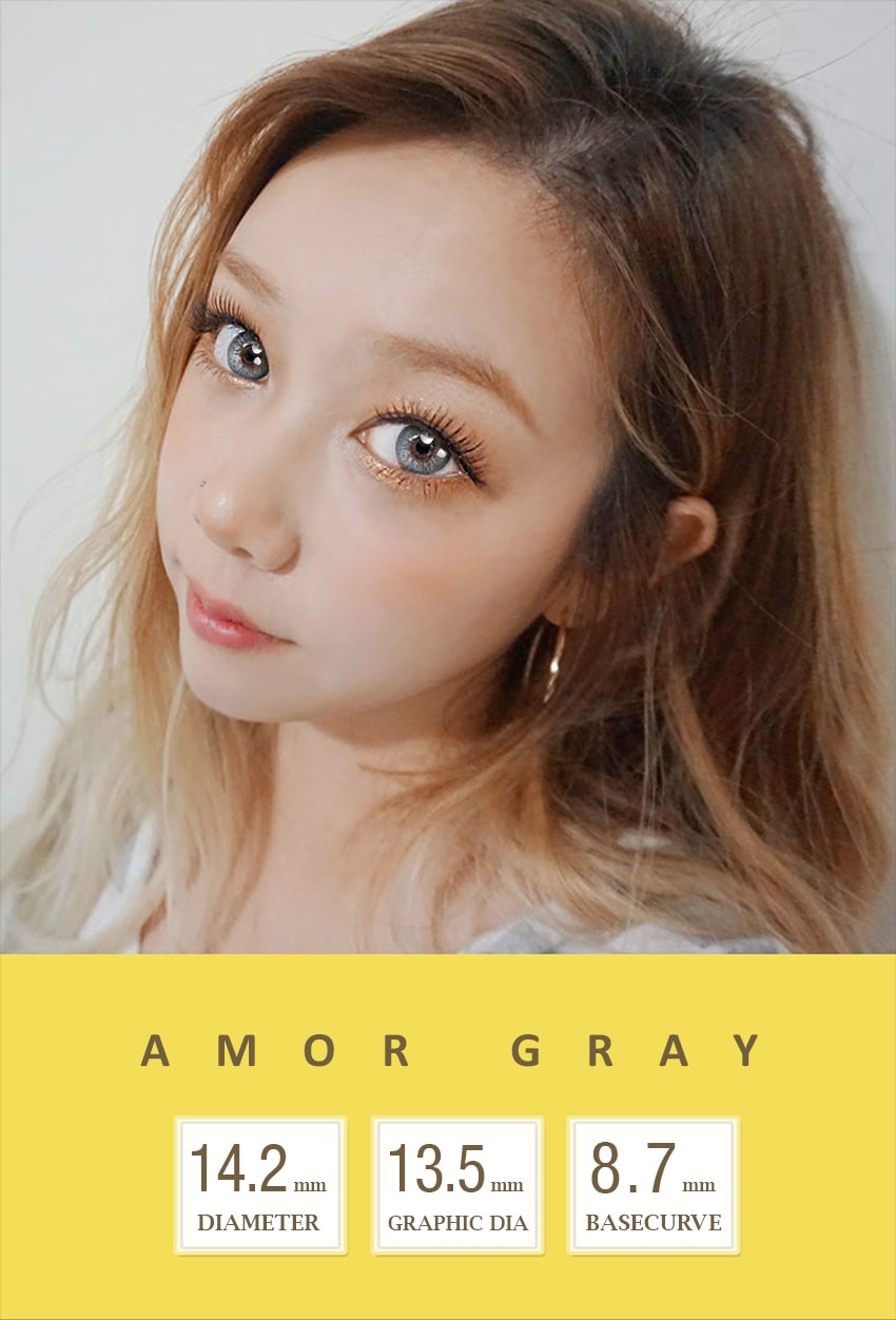 Innovision,inno super amor,Amor,Amor gray,韓国カラコン, SNS人気カラコン,Queenslens,ブルー カラコン