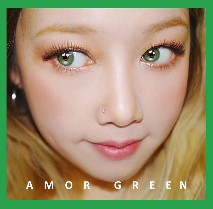 Innovision,inno super amor,Amor,Amor green,韓国カラコン, SNS人気カラコン,Queenslens,ブルー カラコン