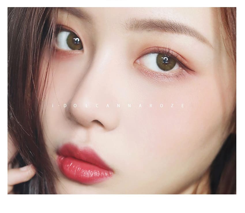 idol lens,canna roze,canna roze olive green,korean colored contacts