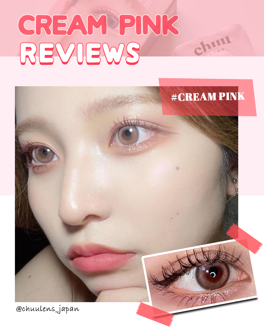 chuulens, popular korean, colored contacts, moonbrown, creampink, 1month, natural