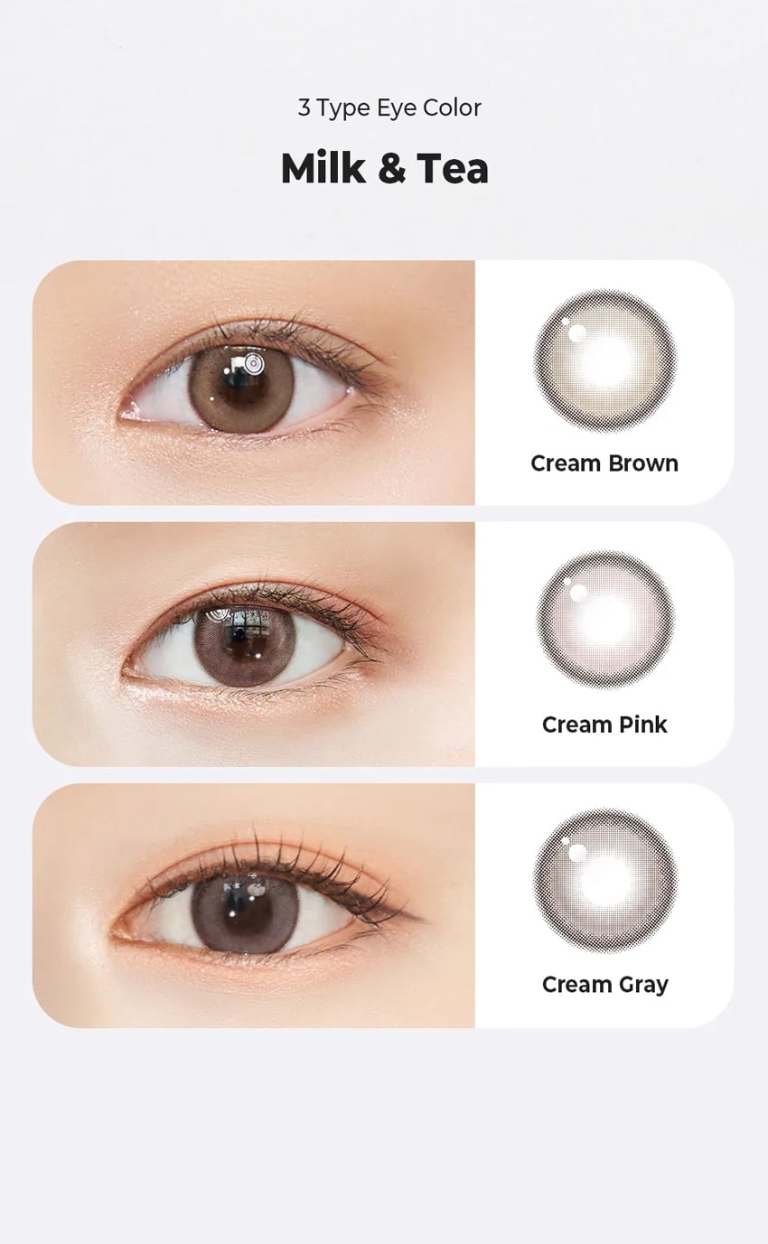 chuulens, popular korean, colored contacts, moonbrown, creampink, 1month, natural