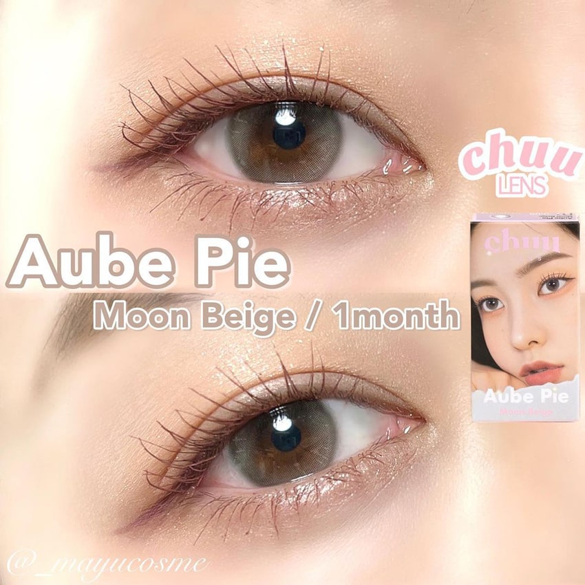 chuulens, queencontacts, queenslens, 韓国人気, カラコン, moonbeige, moongray, 1month, ナチュラル