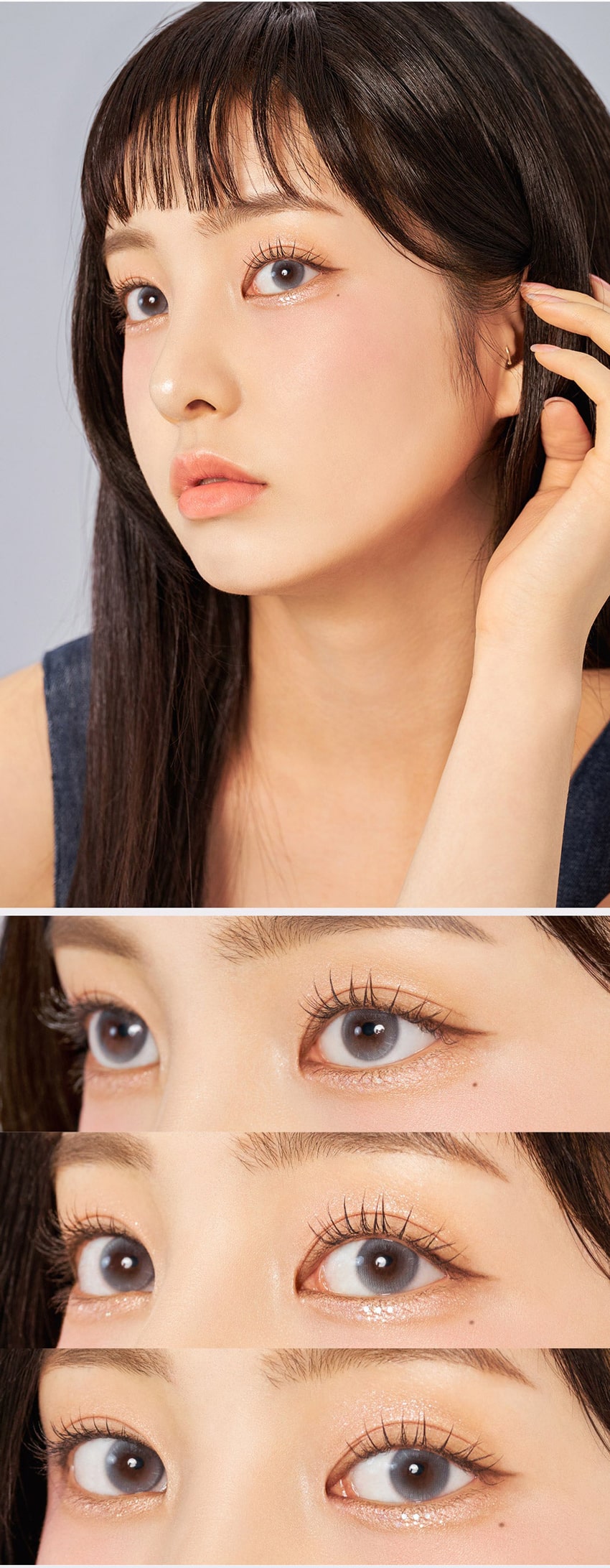 chuulens, queencontacts, queenslens, 韓国人気, カラコン, moonbeige, moongray, 1month, ナチュラル