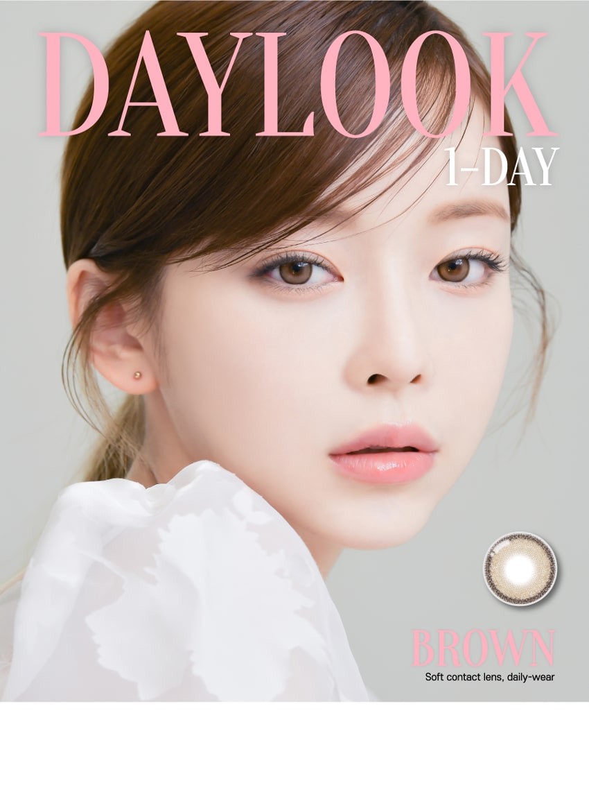 
lensrang, daylook, Korean popular, colored contact lens, sns popular, 韓国人気, カラコン, ワンデー, 1day, sns人気, ブラウンカラコン, グレーカラコン, チョコカラコン, かわいい, 清純, メイク