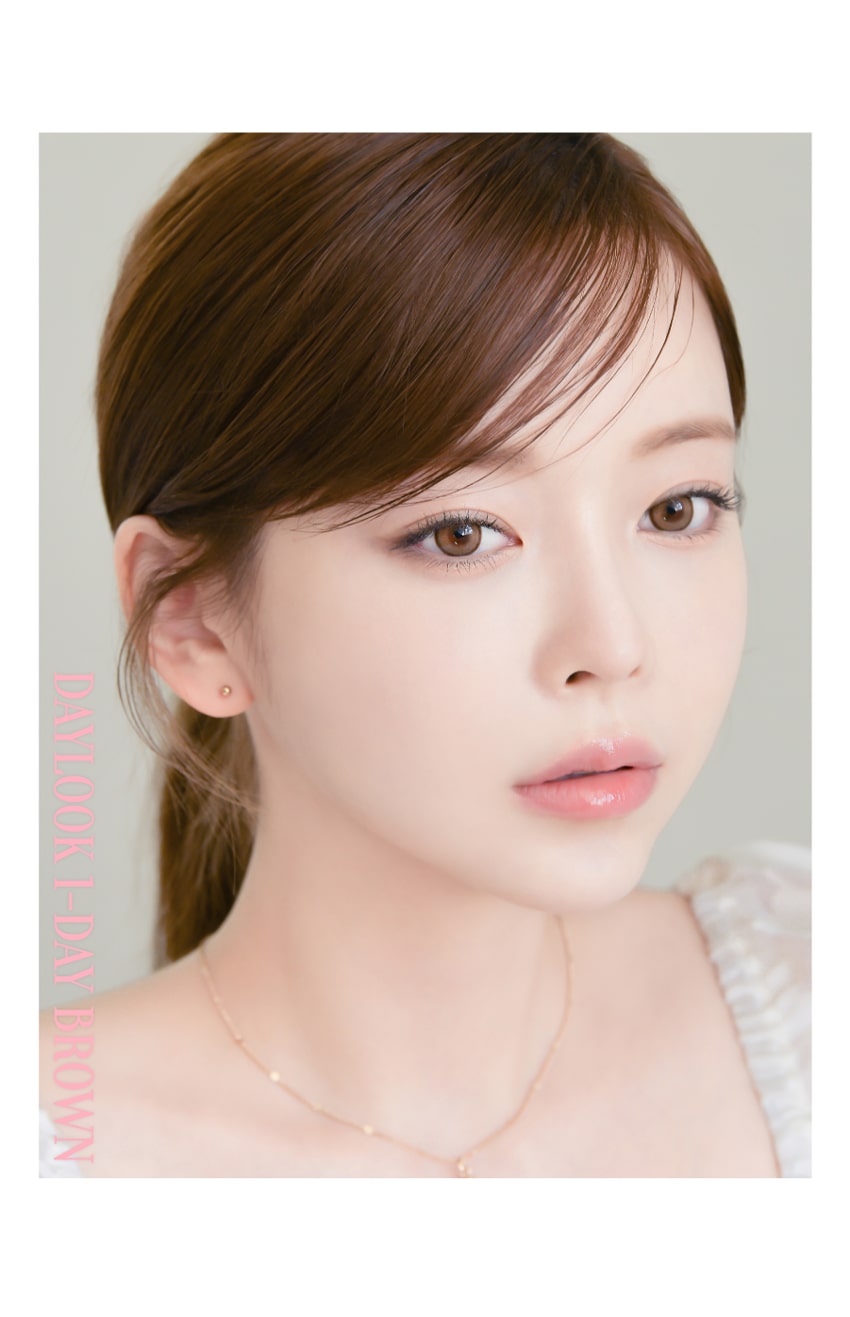 
lensrang, daylook, Korean popular, colored contact lens, sns popular, 韓国人気, カラコン, ワンデー, 1day, sns人気, ブラウンカラコン, グレーカラコン, チョコカラコン, かわいい, 清純, メイク