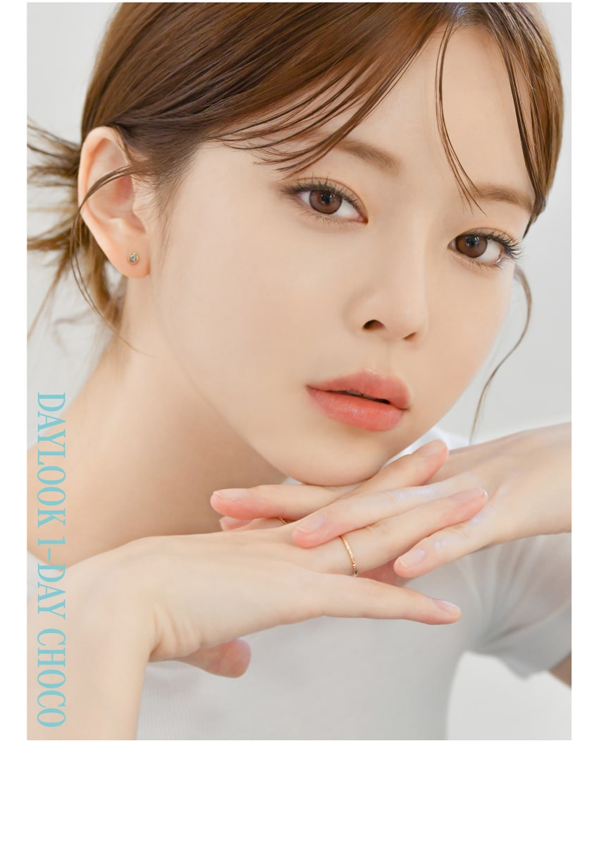 
lensrang, daylook, Korean popular, colored contact lens, sns popular, 韓国人気, カラコン, ワンデー, 1day, sns人気, ブラウンカラコン, グレーカラコン, チョコカラコン, かわいい, 清純, メイク