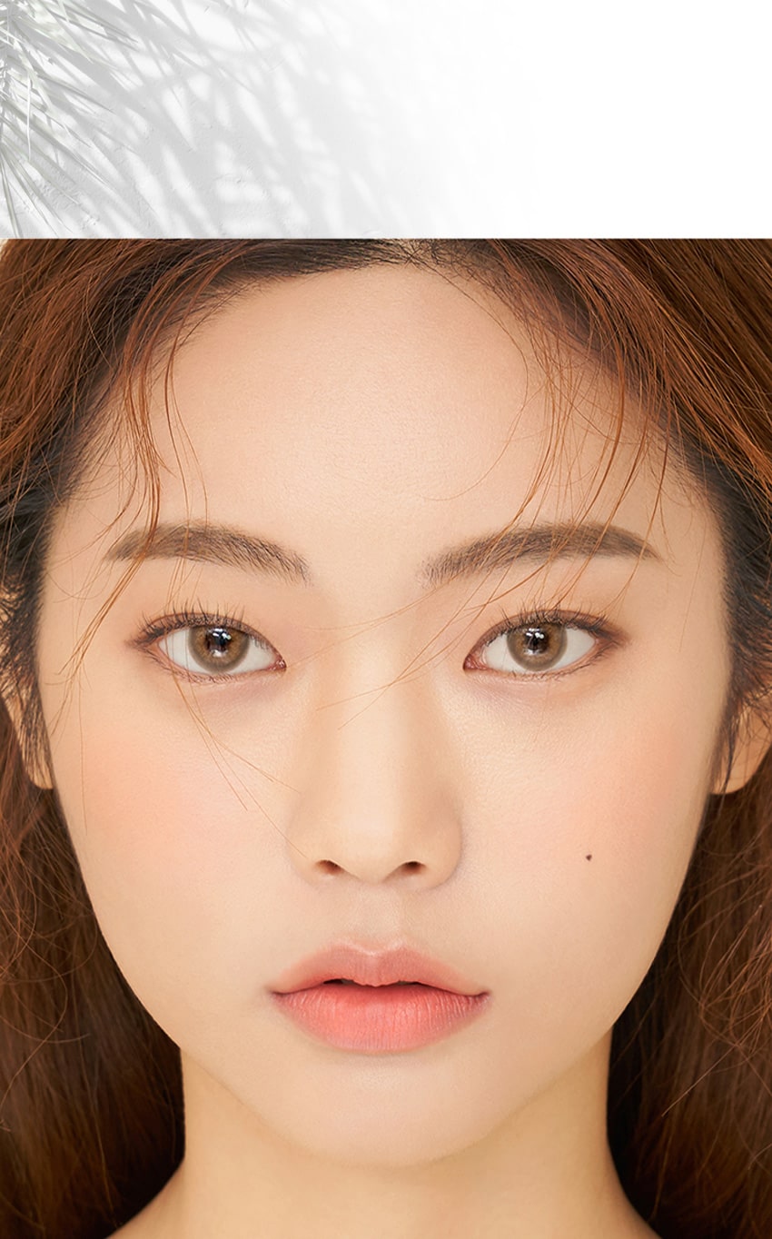 idol lens, korea popular colored contacts, desire amber gray, queencontacts