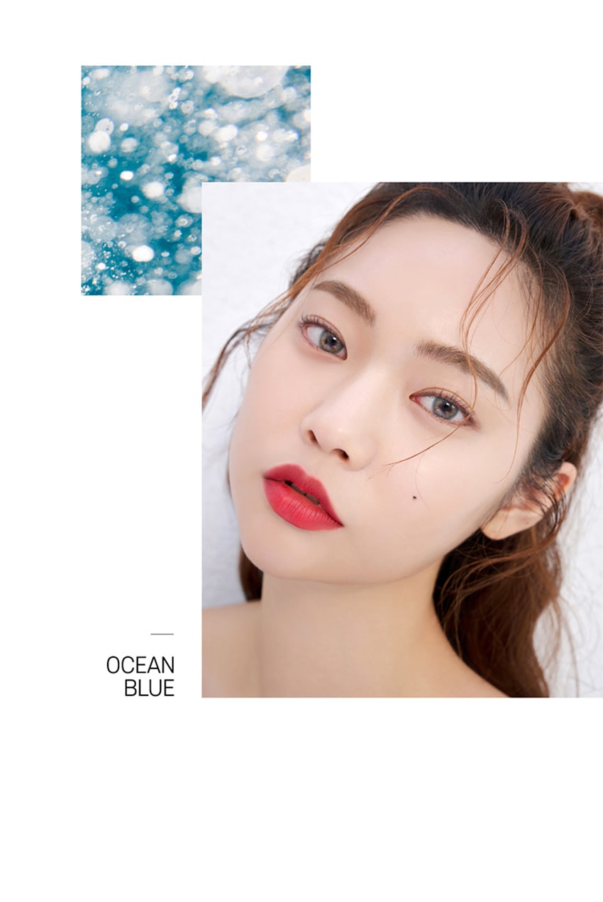 idol lens, korea popular colored contacts, desire ocean blue, queencontacts