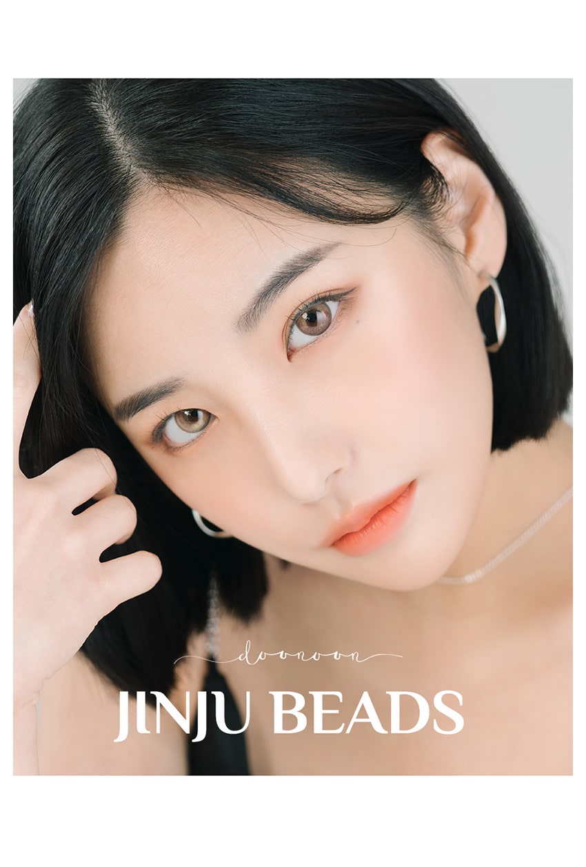 
doonoon, jinjubeads, jinju,jinju beads brown,beads, 1day, colorcontacts,queencontacts