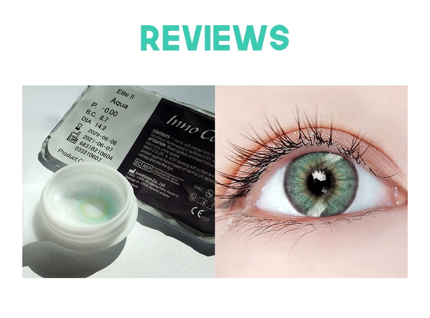 Innovision, Korean color contacts, colorcontacts, natural, elite2, aqua