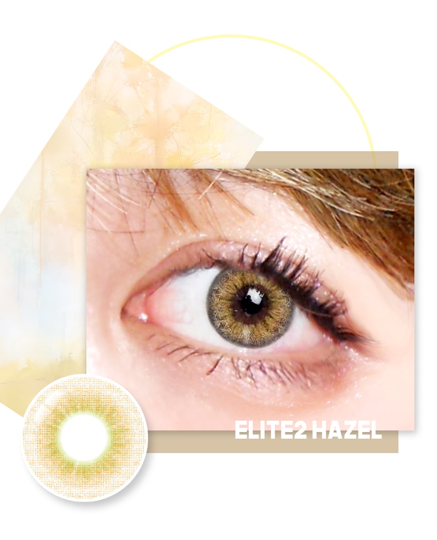 Innovision, Korean color contacts, colorcontacts, natural, elite2, hazel