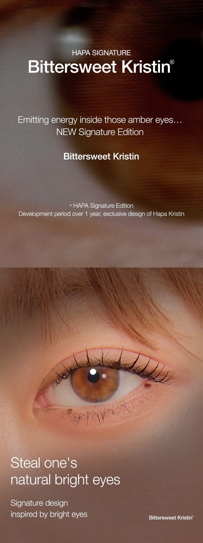 Experience the allure of Korea color contacts with Hapakristin's signature design.