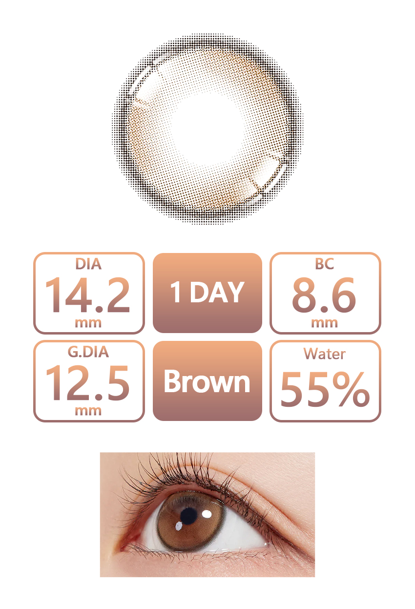 hapakristin,queencontacts,brown,1day,1month,monthly,coloredcontact,natural,firstlove