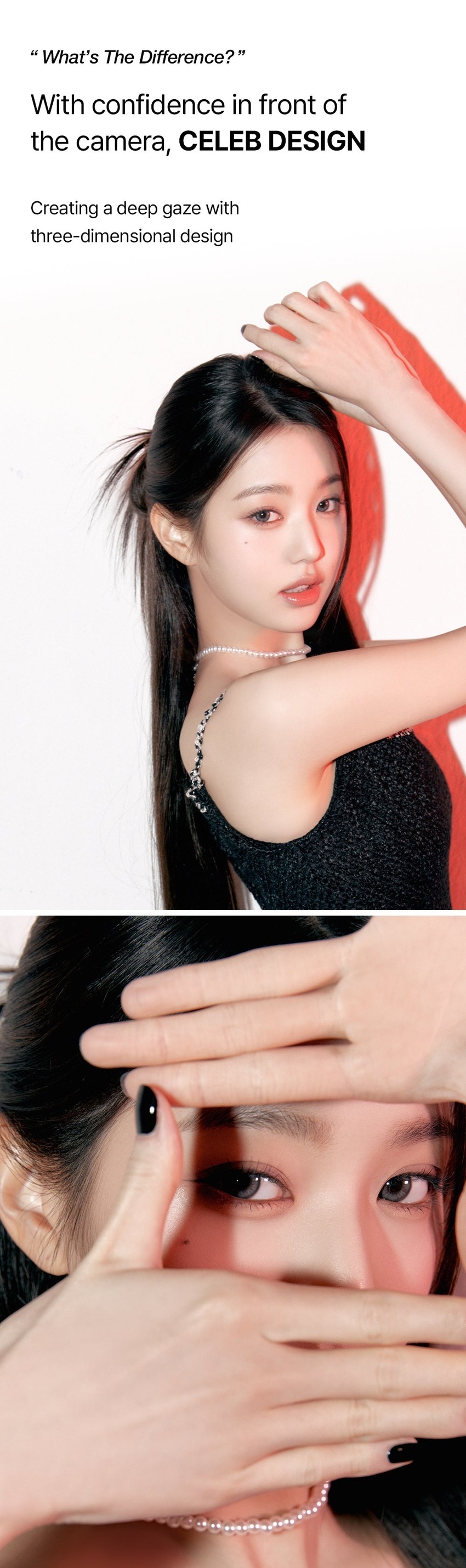 IVE's Charm: Jang Won-young's favorite - Hapakristin's Clear Flash Design in Gray.