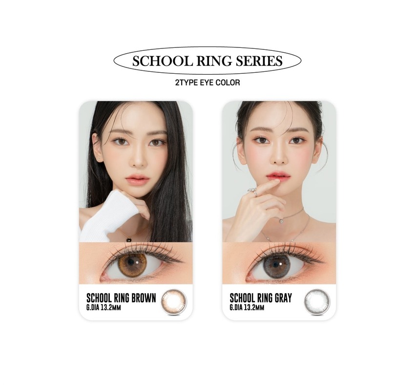 
School Ring Monthly Grayは、青みがかったグレーで心を落ち着かせます。